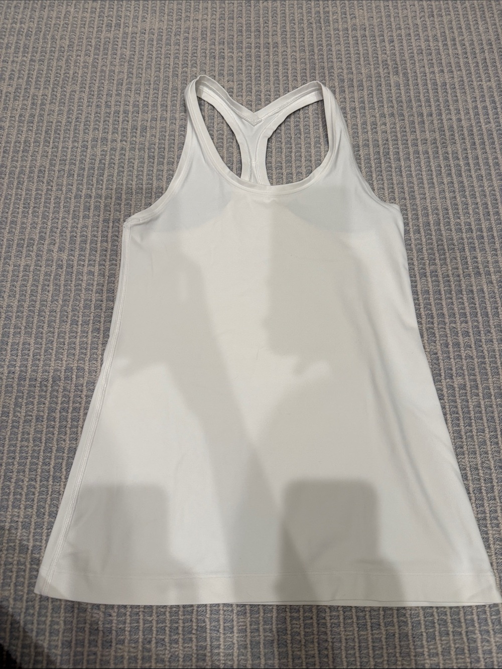 lululemon athletica White Racerback Tank - Lightweight Performance Layer
